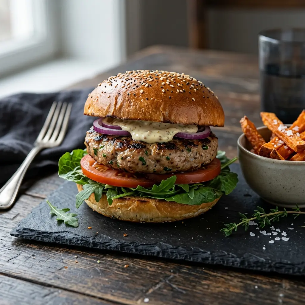 Zdjęcie gotowego dania: Burger z indykiem