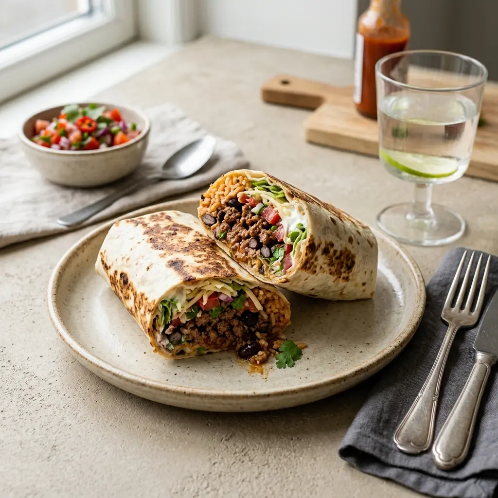 Zdjęcie gotowej potrawy: Burrito z wołowiną