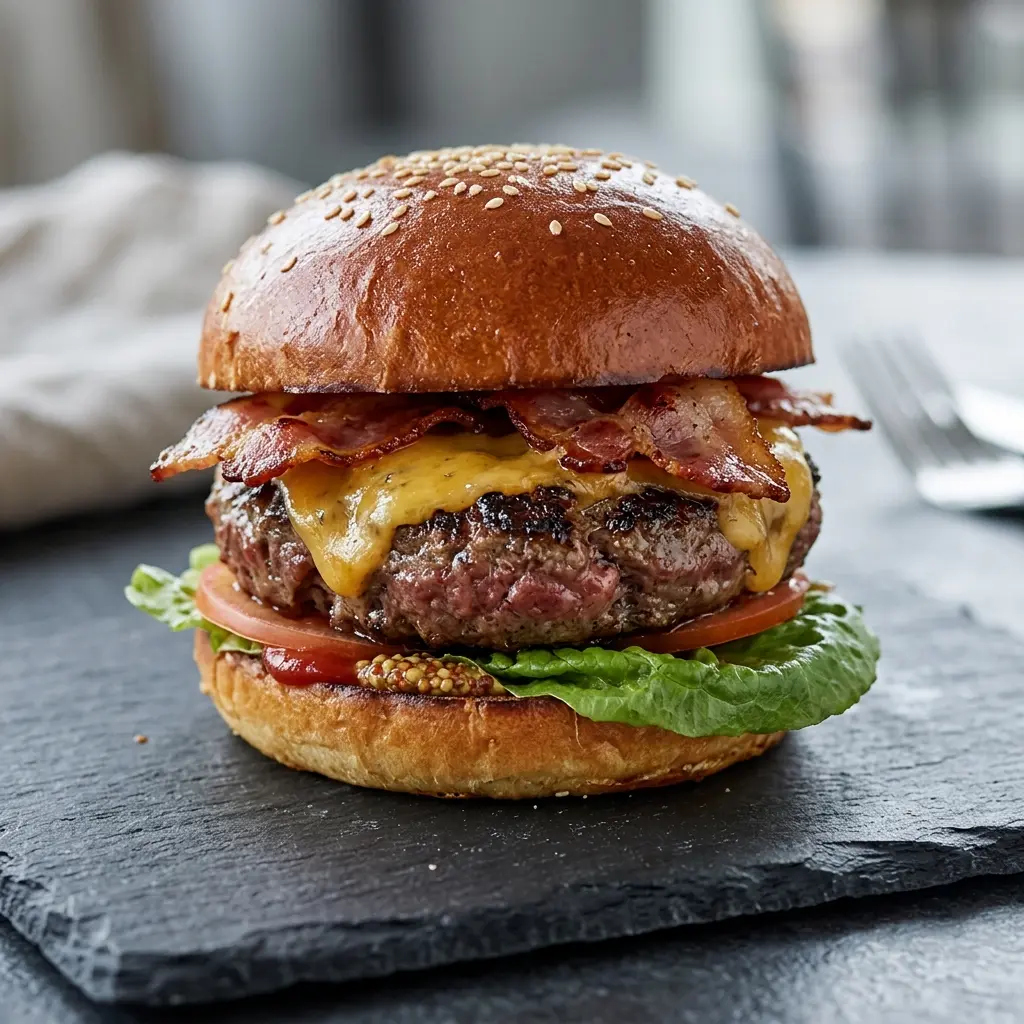 Zdjęcie gotowego dania: Cheeseburger z boczkiem