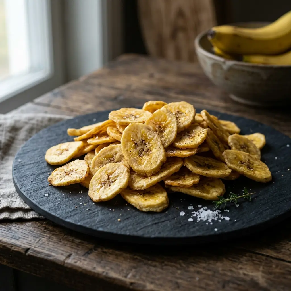Zdjęcie gotowego dania: Chipsy bananowe