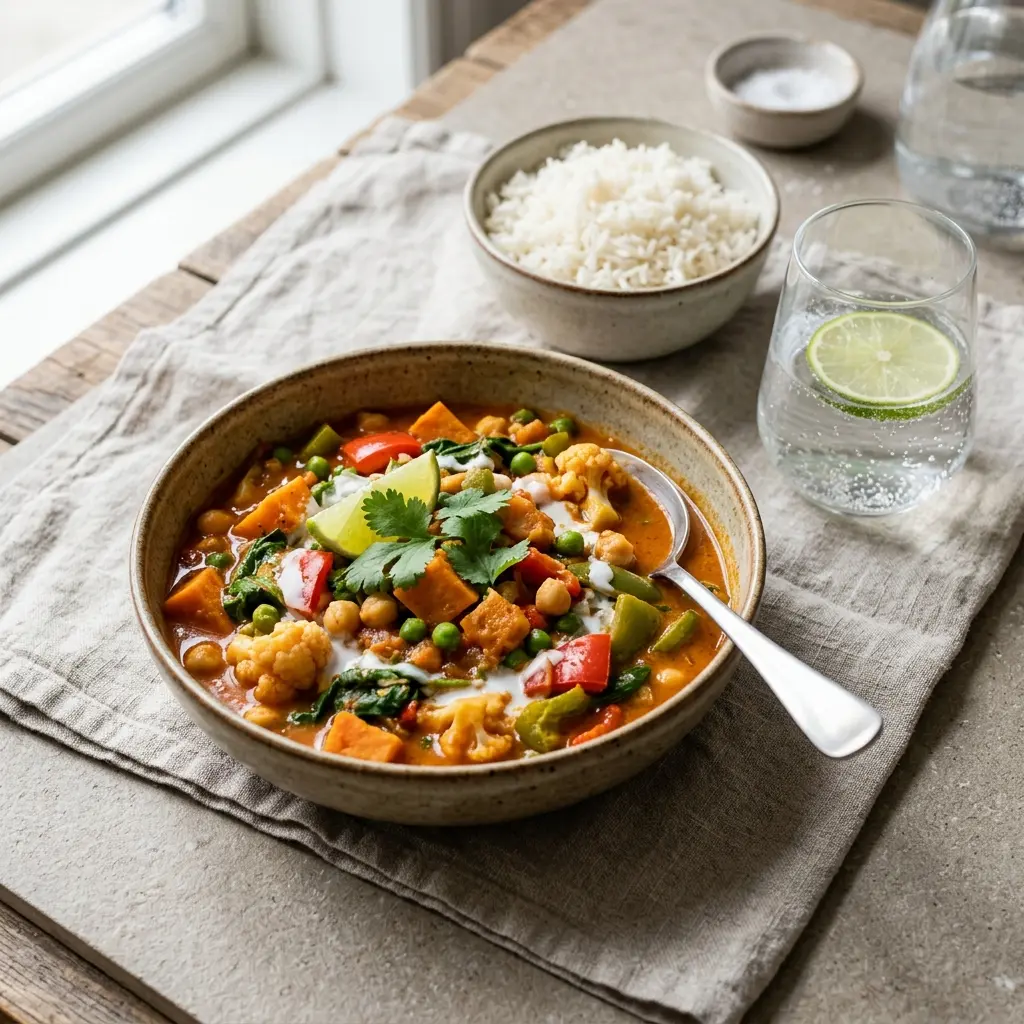 Zdjęcie gotowego dania: Curry wegetariańskie