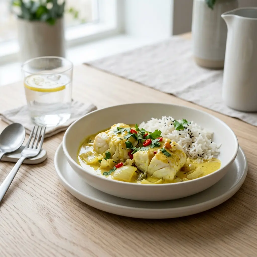 Zdjęcie gotowego dania: Dorsz w curry