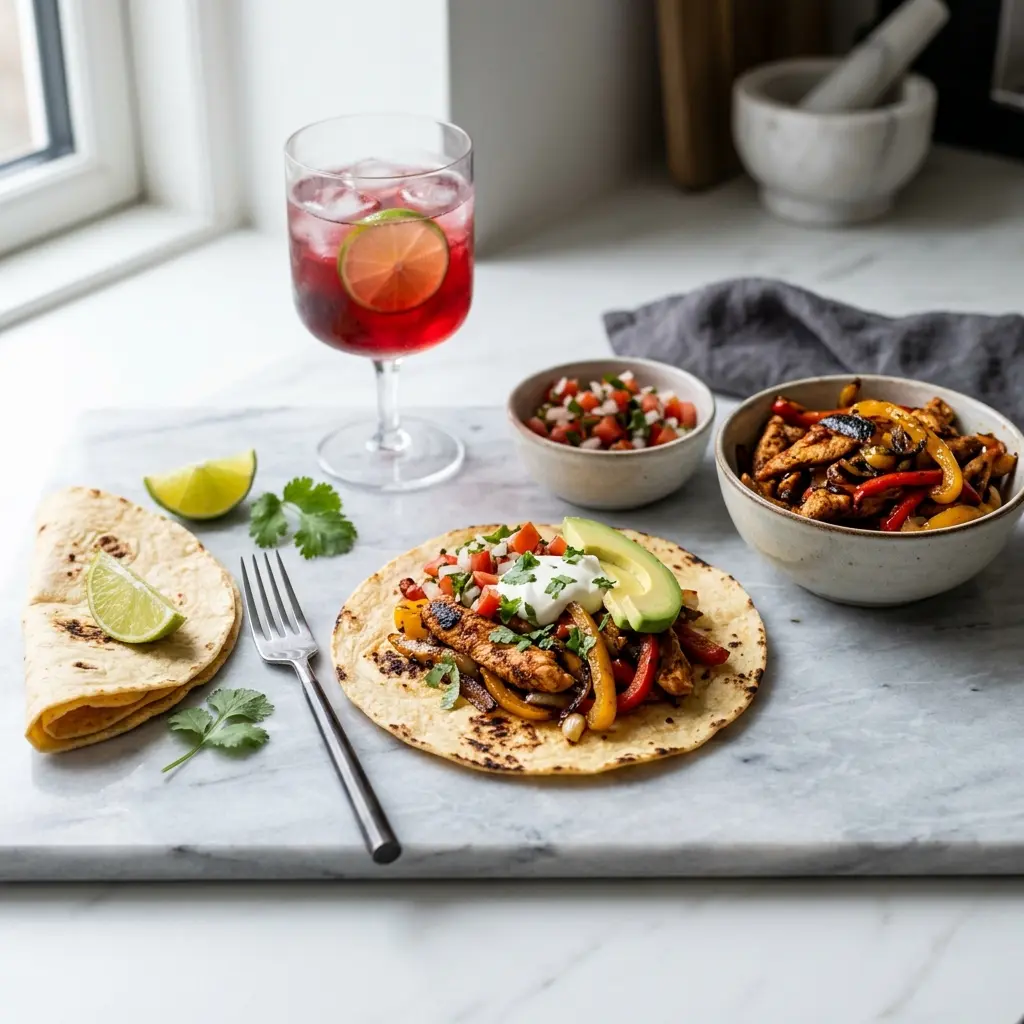 Zdjęcie gotowego dania: Fajitas z kurczakiem