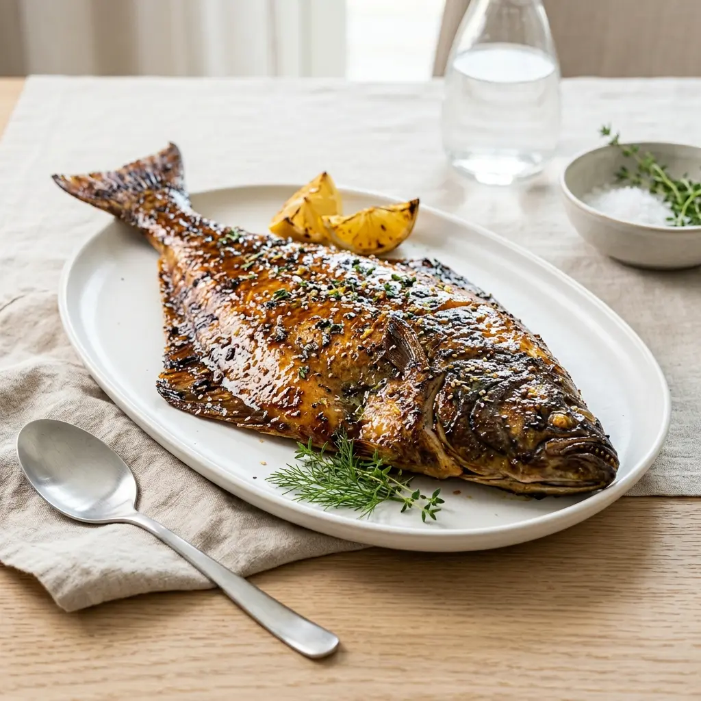 Zdjęcie gotowego dania: Glazurowany halibut