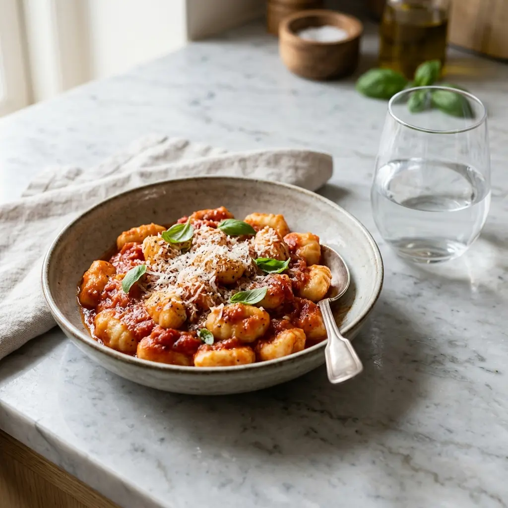 Zdjęcie gotowego dania: Gnocchi z sosem pomidorowym
