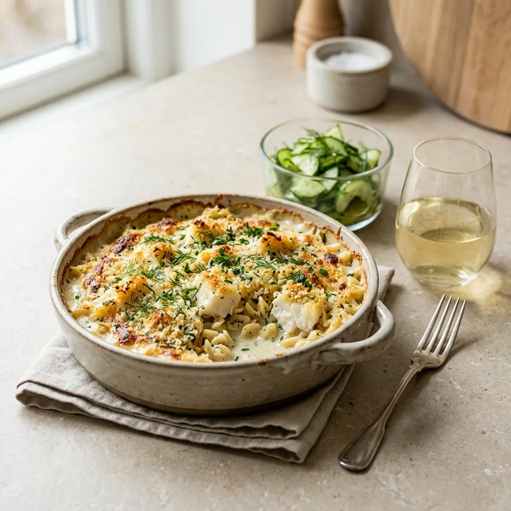Zdjęcie gotowego dania: Gratin rybny z dorszem
