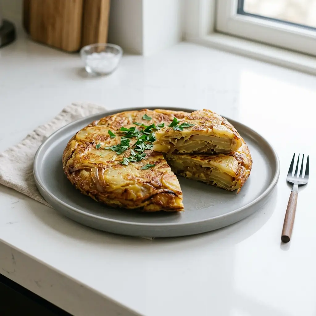 Zdjęcie pieczywa lub wypieku: Hiszpańska tortilla z ziemniakami