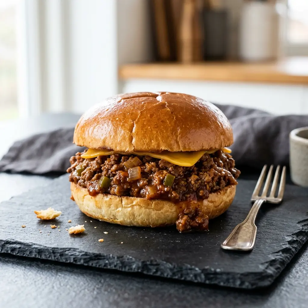 Zdjęcie pieczywa lub wypieku: Kanapka Sloppy Joe