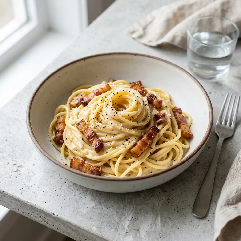 Zdjęcie gotowego dania: Klasyczna carbonara