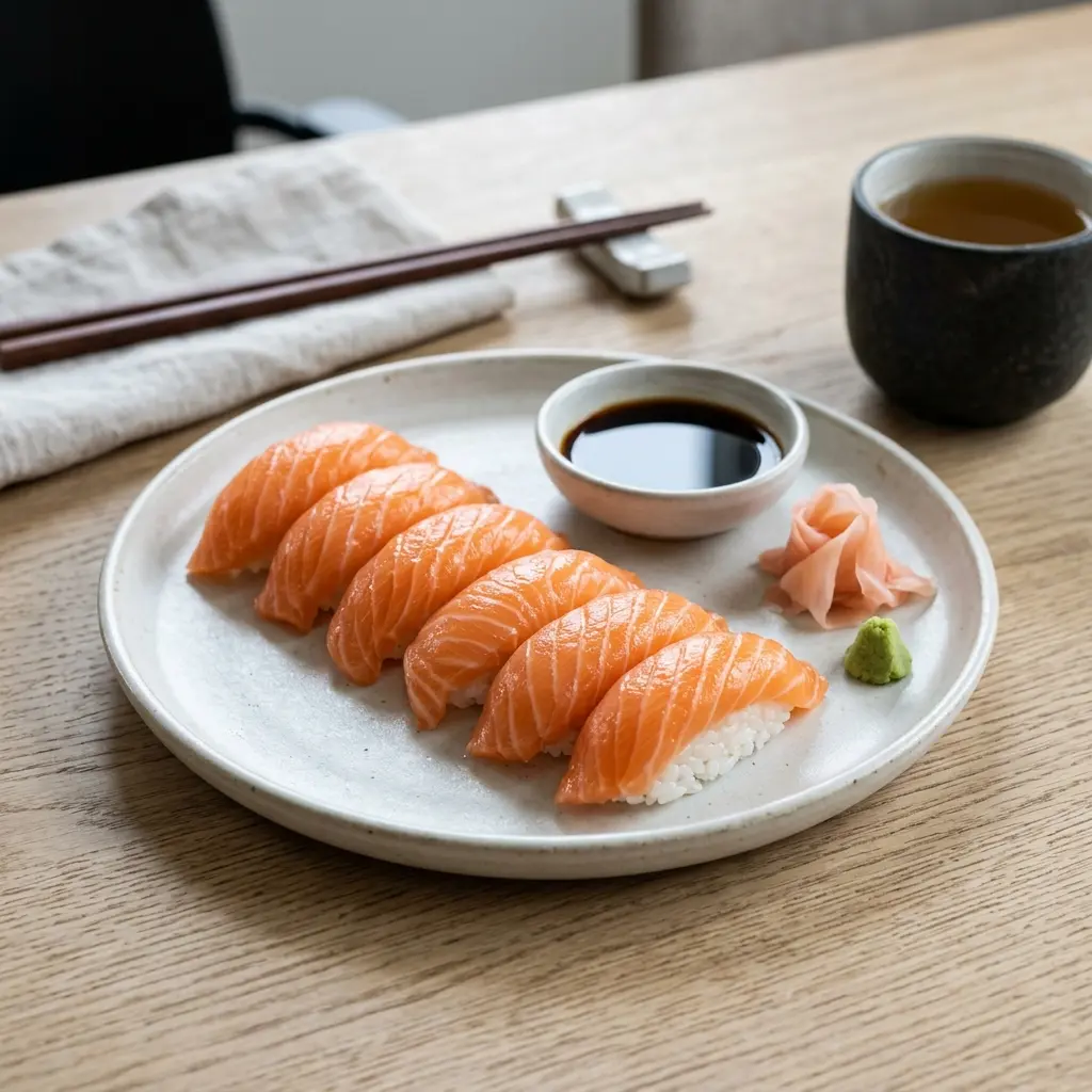 Zdjęcie gotowej potrawy: Nigiri z łososiem