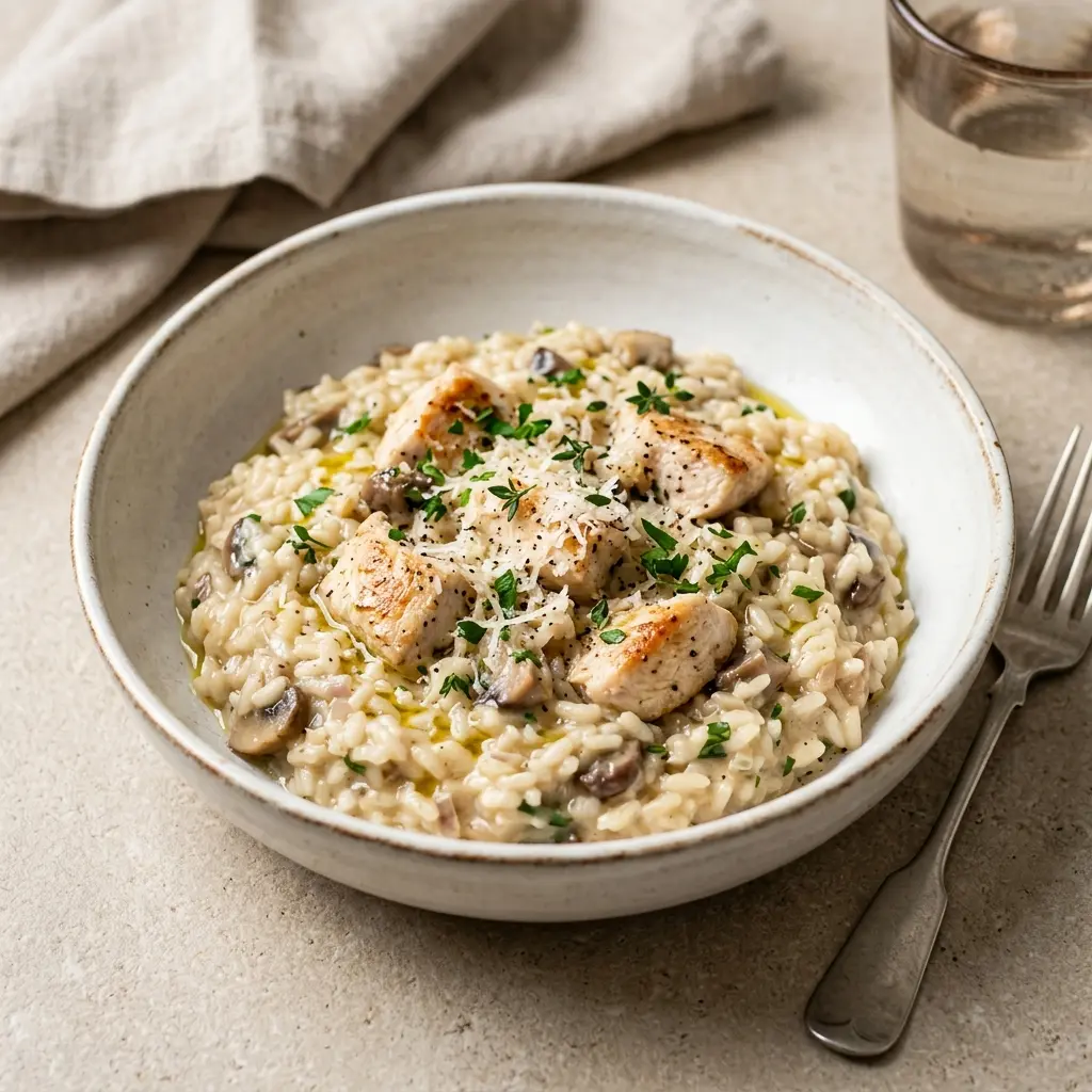 Zdjęcie gotowego dania: Risotto z kurczakiem