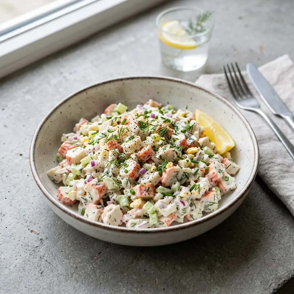Zdjęcie gotowej potrawy: Sałatka z surimi