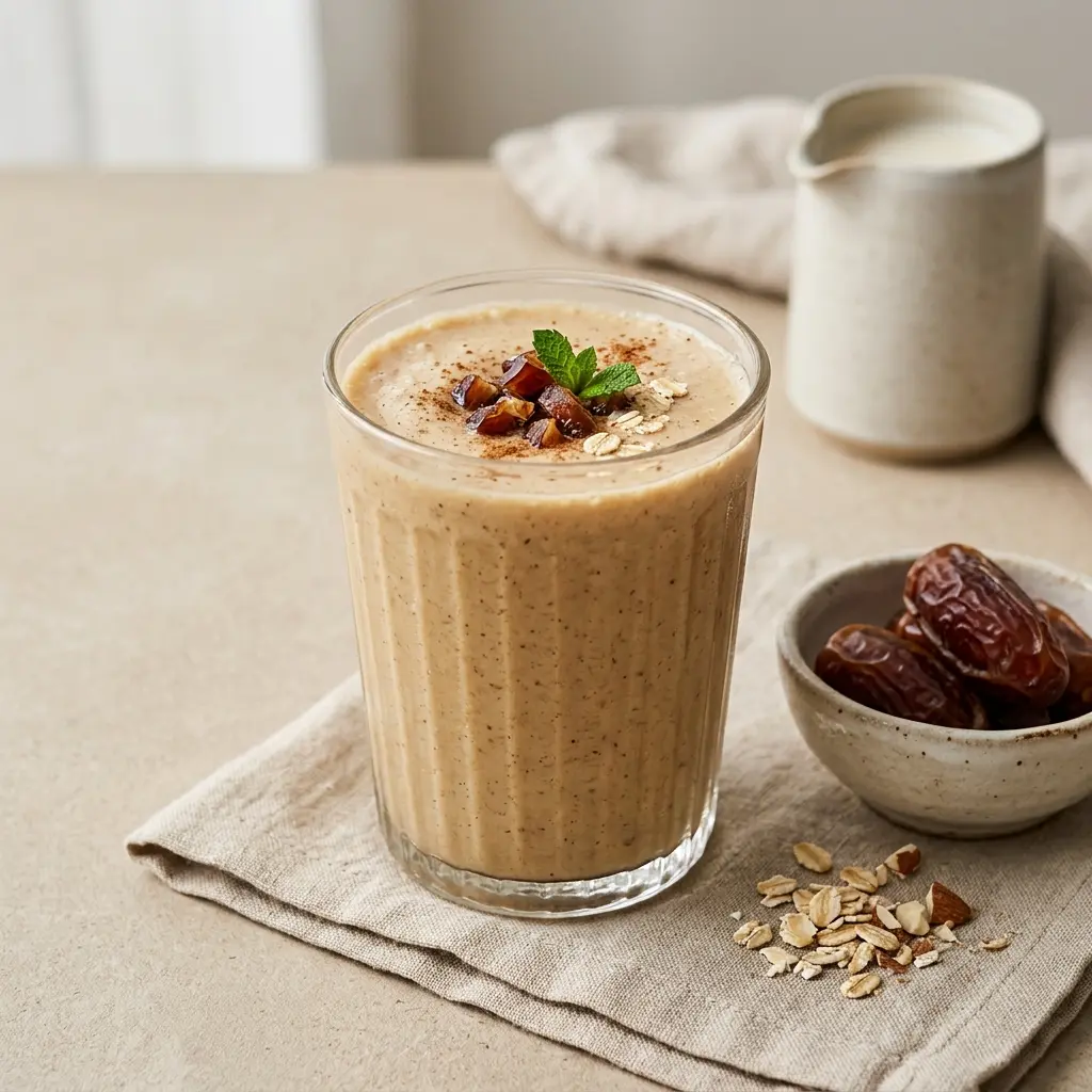 Zdjęcie gotowego napoju: Smoothie z daktylami
