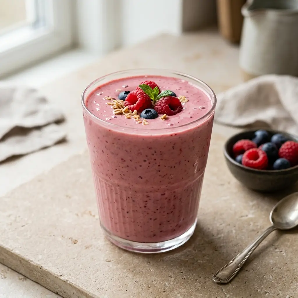 Zdjęcie gotowego napoju: Smoothie z jogurtem