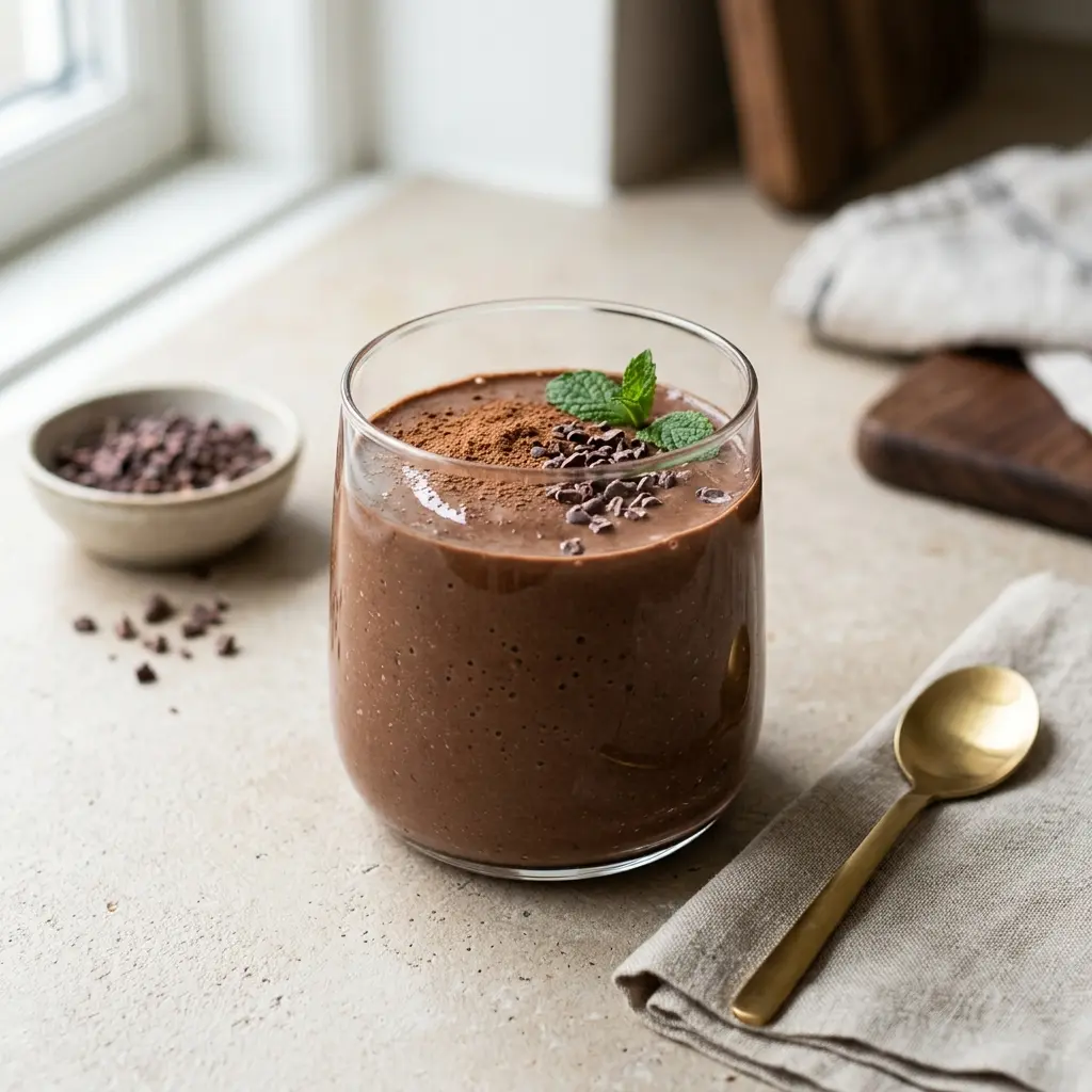 Zdjęcie gotowego napoju: Smoothie z kakao