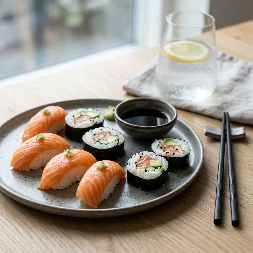 Zdjęcie gotowej potrawy: Sushi z łososiem
