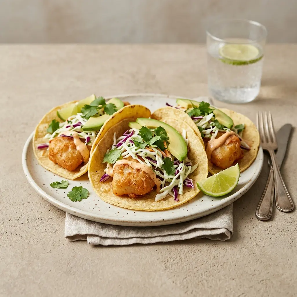 Zdjęcie gotowego dania: Tacos rybne w stylu Baja