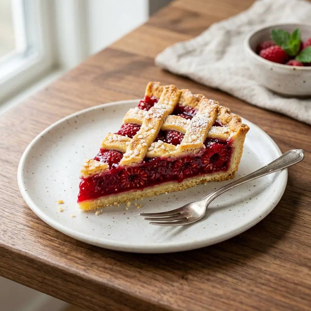 Zdjęcie gotowego deseru: Tarta malinowa