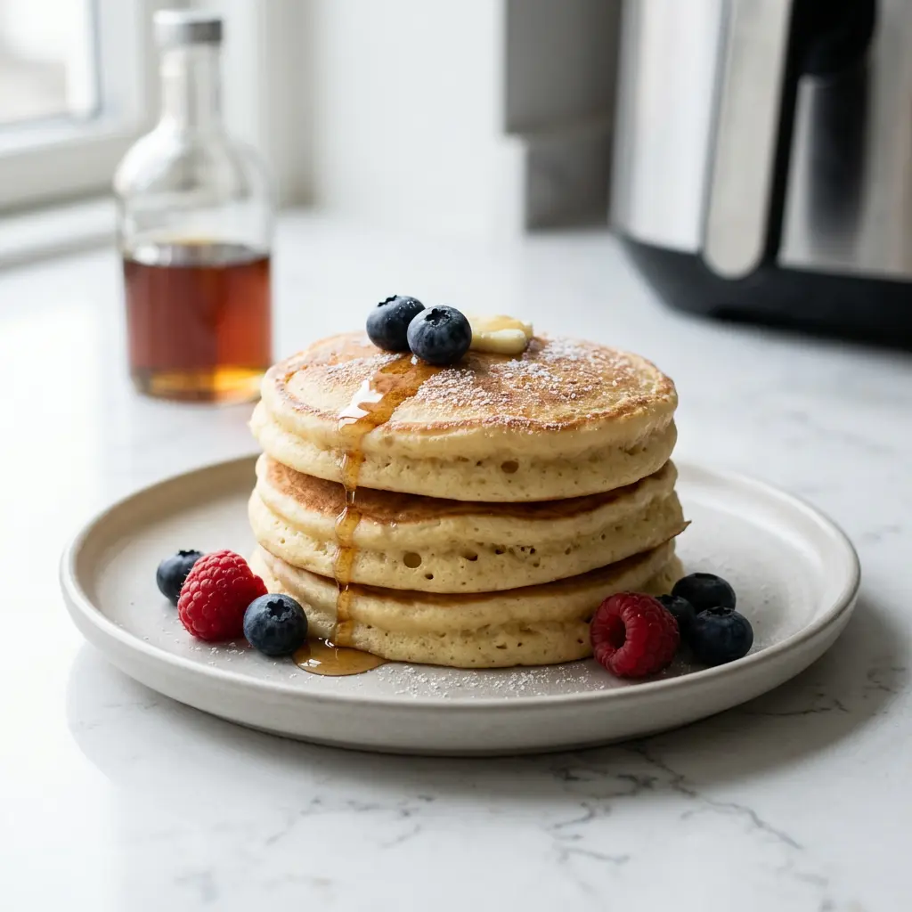 Pancakes amerykańskie z frytkownicy beztłuszczowej