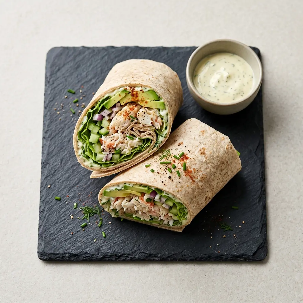 Zdjęcie gotowego dania: Tortilla z krabem