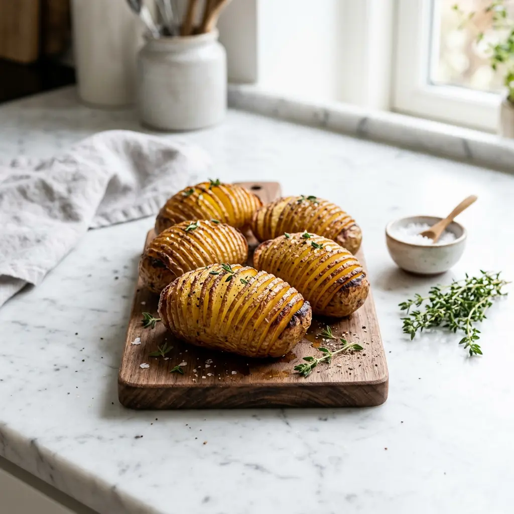 Ziemniaki Hasselback z frytkownicy beztłuszczowej