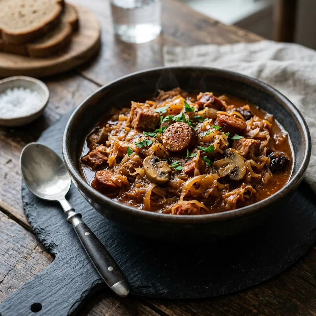 Zdjęcie gotowego dania Bigos